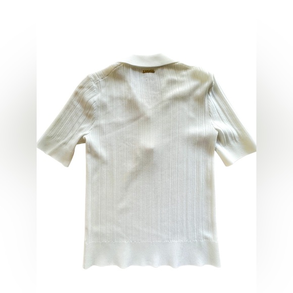MICHAEL KORS Ribbed Stretch Viscose Polo |SIZE M| - Picture 7 of 8